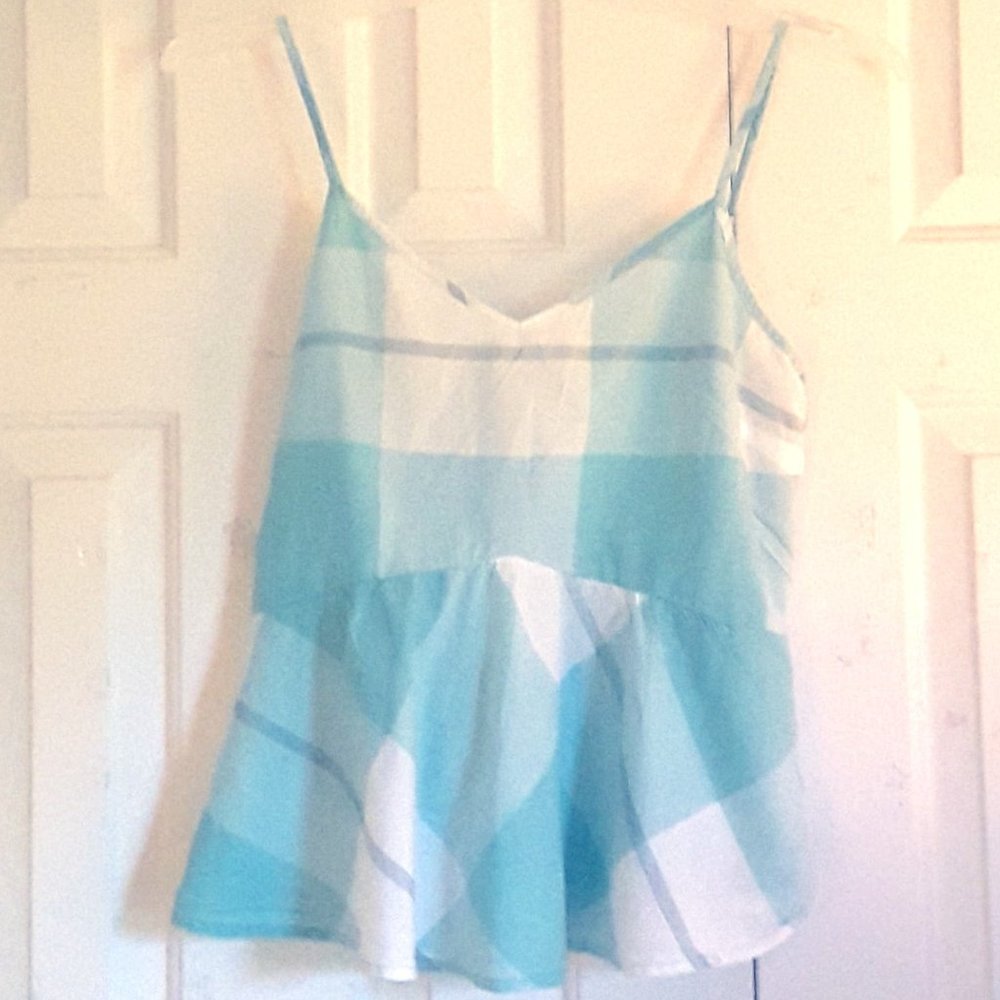 OLD NAVY Plaid Flowy Tank Top